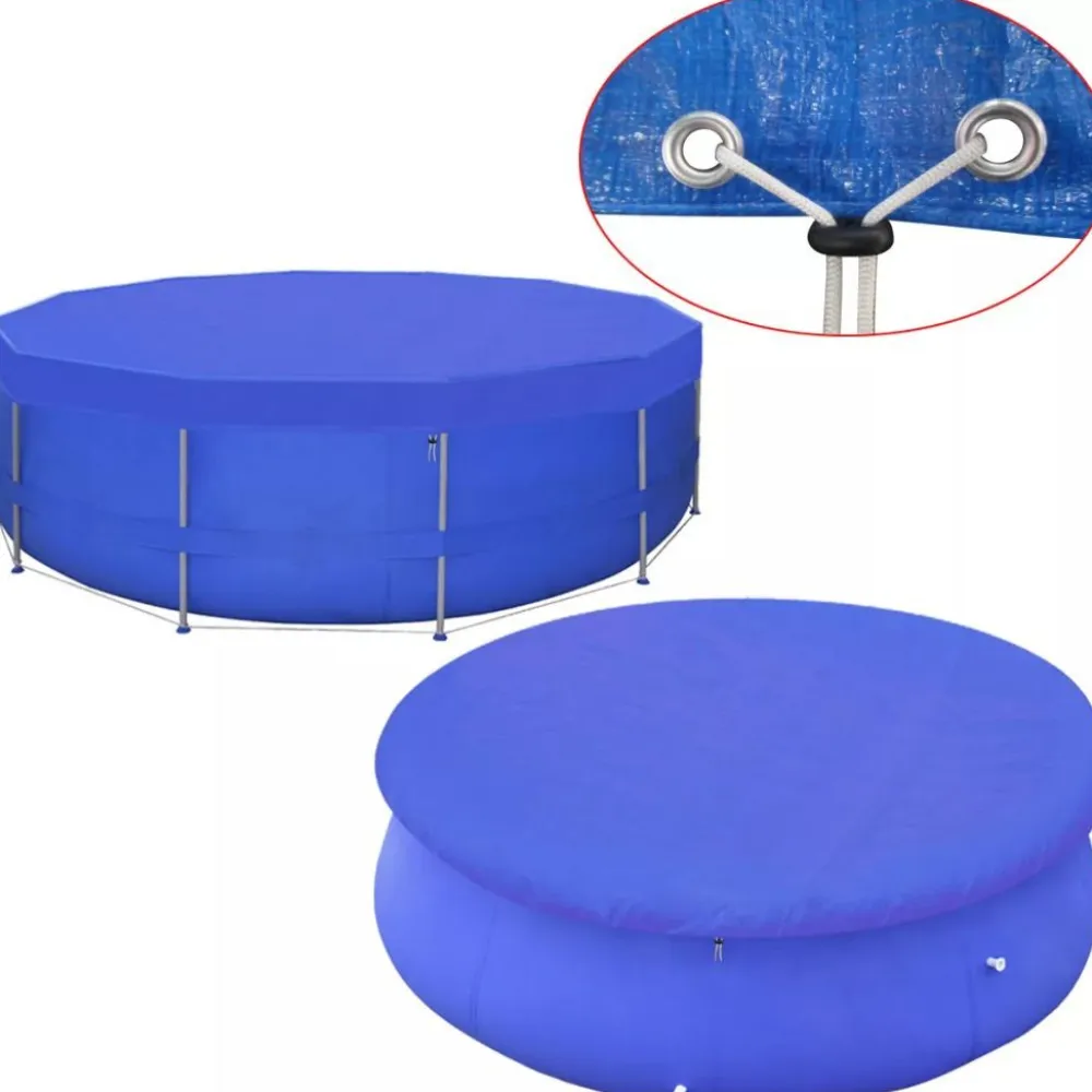 Best FinePRICE Uima-altaan suojus pe pyöreä 460 cm 90 g/m²