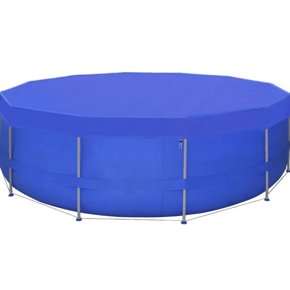 Best FinePRICE Uima-altaan suojus pe pyöreä 460 cm 90 g/m²