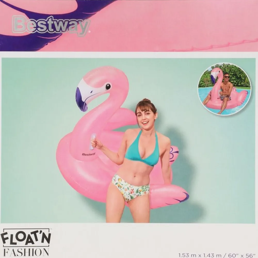 Discount Bestway Uimalautta Luxury Flamingo, 153x143cm