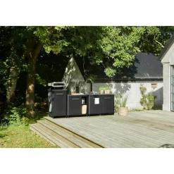 Clearance Cozze Ulkokeittiö , 90x60x90cm, rosteritaso, musta