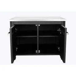 Clearance Cozze Ulkokeittiö kahdella ovella , 90x60x70cm, rosteritaso, musta
