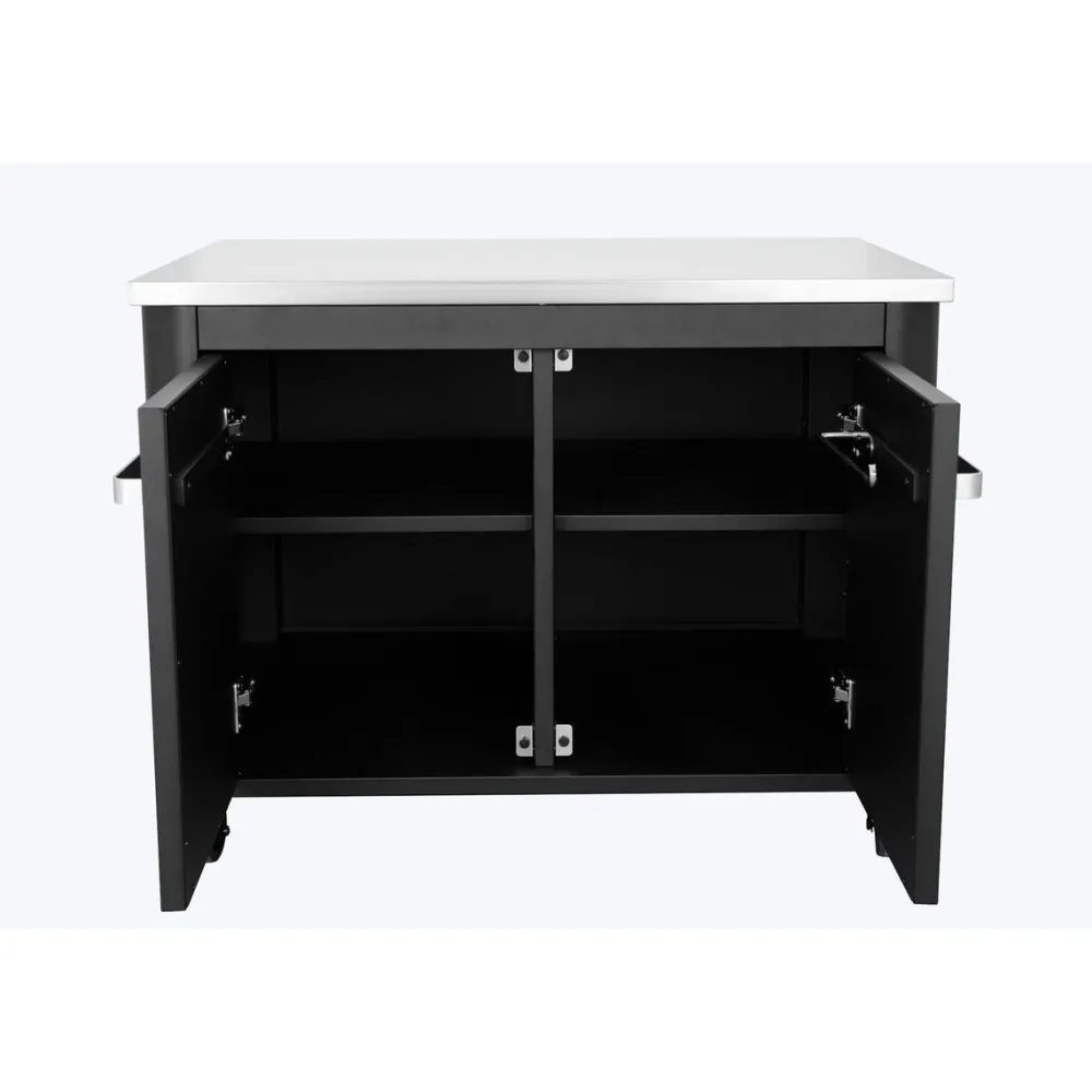 Clearance Cozze Ulkokeittiö kahdella ovella , 90x60x70cm, rosteritaso, musta
