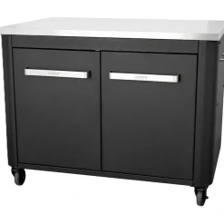 Clearance Cozze Ulkokeittiö kahdella ovella , 90x60x70cm, rosteritaso, musta