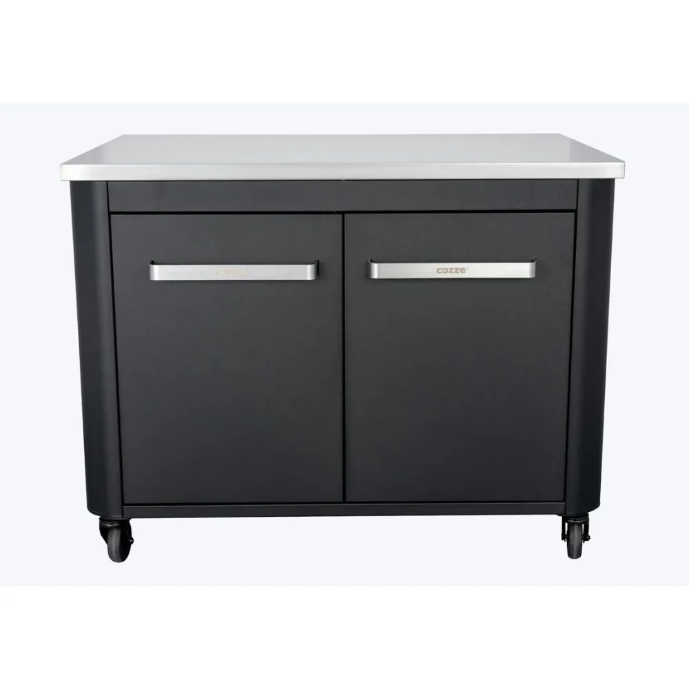 Clearance Cozze Ulkokeittiö kahdella ovella , 90x60x70cm, rosteritaso, musta