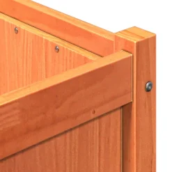 Outlet FinePRICE Ulkokukkalaatikko vahanruskea 90x50x70 cm, mänty