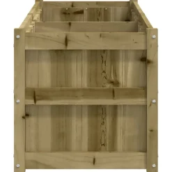 FinePRICE Ulkokukkalaatikko 150x50x50 cm kyllästetty mänty