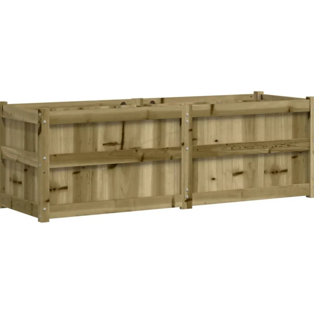 FinePRICE Ulkokukkalaatikko 150x50x50 cm kyllästetty mänty