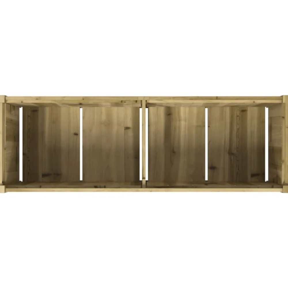 FinePRICE Ulkokukkalaatikko 150x50x50 cm kyllästetty mänty