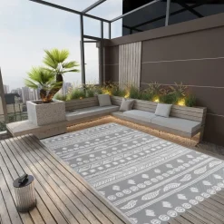 Best FinePRICE Ulkomatto harmaa 190x290 cm PP (16973)