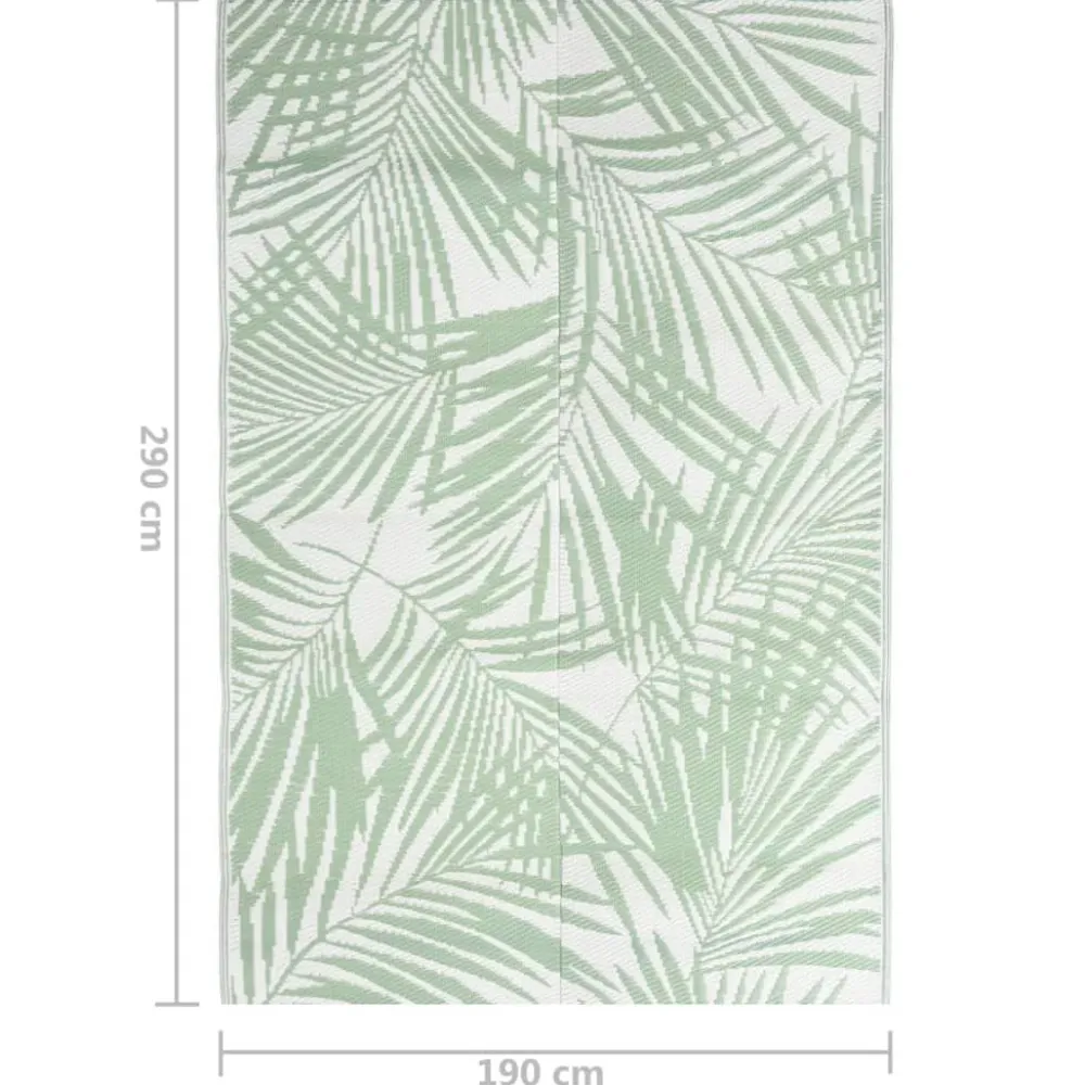 Online FinePRICE Ulkomatto vihreä 190x290 cm PP (16910)
