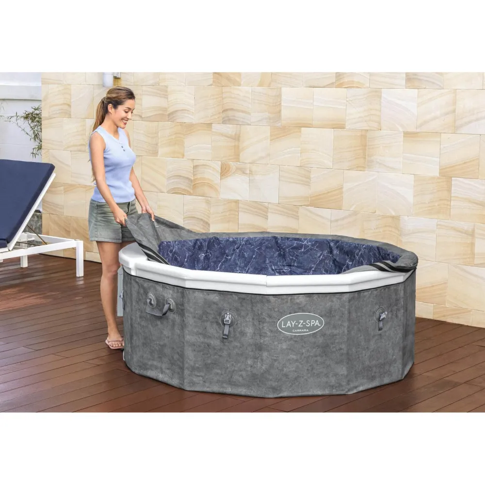 Hot Bestway Ulkoporeallas Lay-Z-Spa Carrara Smart Airjet 6, 4-6 henkilöä, 140 suutinta