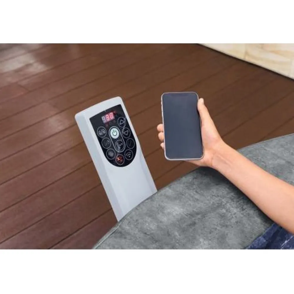 Hot Bestway Ulkoporeallas Lay-Z-Spa Carrara Smart Airjet 6, 4-6 henkilöä, 140 suutinta