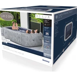 Outlet Bestway Ulkoporeallas Lay-Z-Spa San Francisco Smart Luxe Hydrojet Pro, 7 hlöä