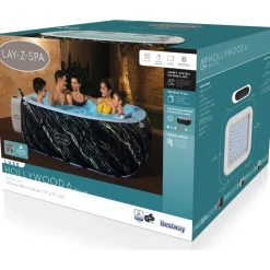 Bestway Ulkoporeallas Lay-Z-Spa Hollywood Luxe Airjet, 6 hlöä, 140 suutinta