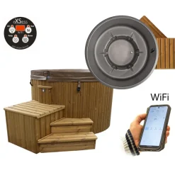 Best SpaDealers Ulkoporeallas TopSpa xs Wifi 6 hlöä brown/dark grey