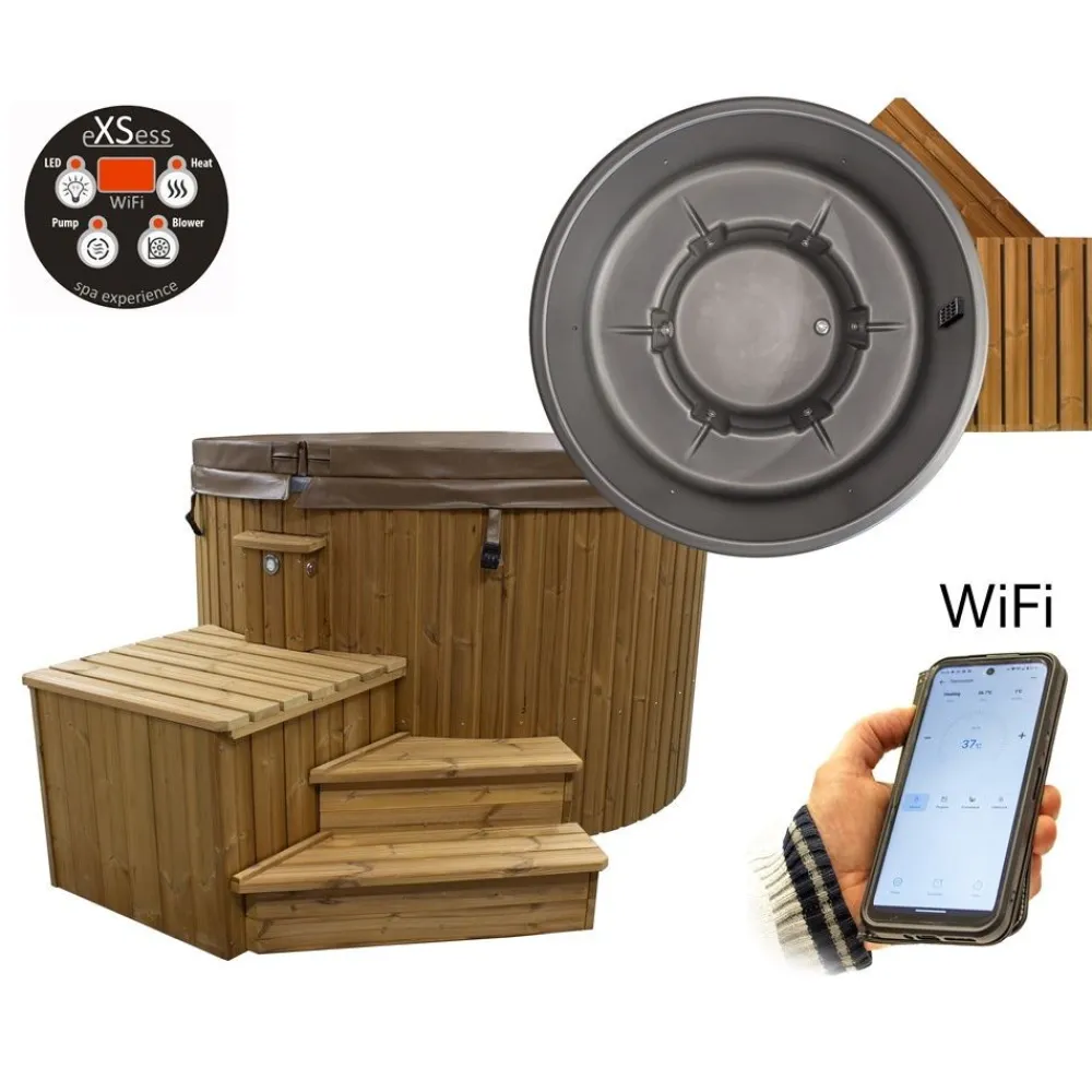 Best SpaDealers Ulkoporeallas TopSpa xs Wifi 6 hlöä brown/dark grey