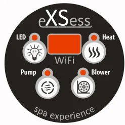 Online SpaDealers Ulkoporeallas TopSpa xs Wifi 6 hlöä brown/graphite black