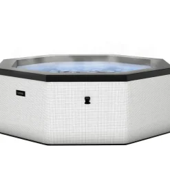 Outlet Wave Spa Ulkoporeallas Como, 6 hlöä, 90 suutinta, WiFi, kahdeksankulmainen, koottava, valkoinen