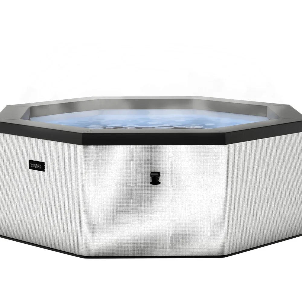 Outlet Wave Spa Ulkoporeallas Como, 6 hlöä, 90 suutinta, WiFi, kahdeksankulmainen, koottava, valkoinen