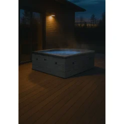 Online Wave Spa Ulkoporeallas Garda, 6 hlöä, 90 suutinta, WiFi, neliö, koottava, musta