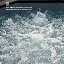 Online Wave Spa Ulkoporeallas Tahoe, 4 hlöä, 70 suutinta, WiFi, pyöreä, koottava, valkoinen