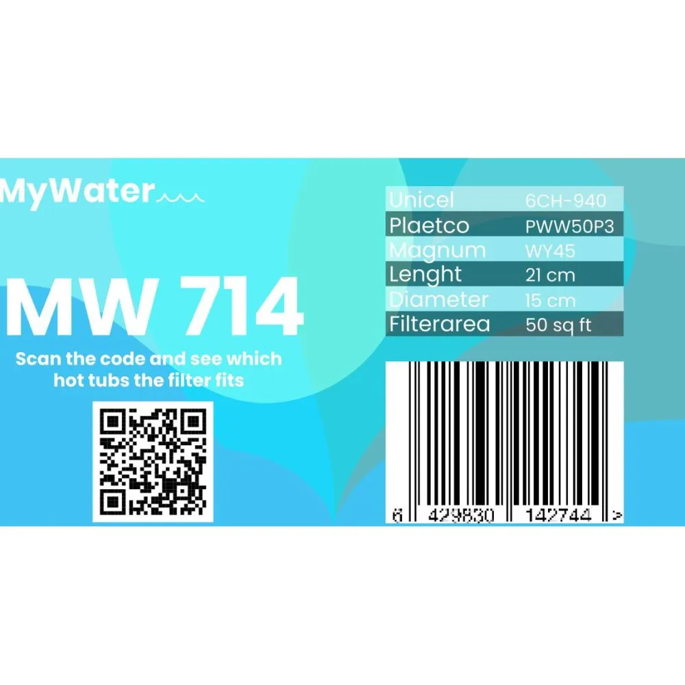 Hot MyWater Ulkoporealtaan suodatin MW714