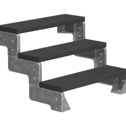 Sale Dolle Ulkoportaat Gardentop Trimax ilman kaidetta antrasiitti eri kokoja