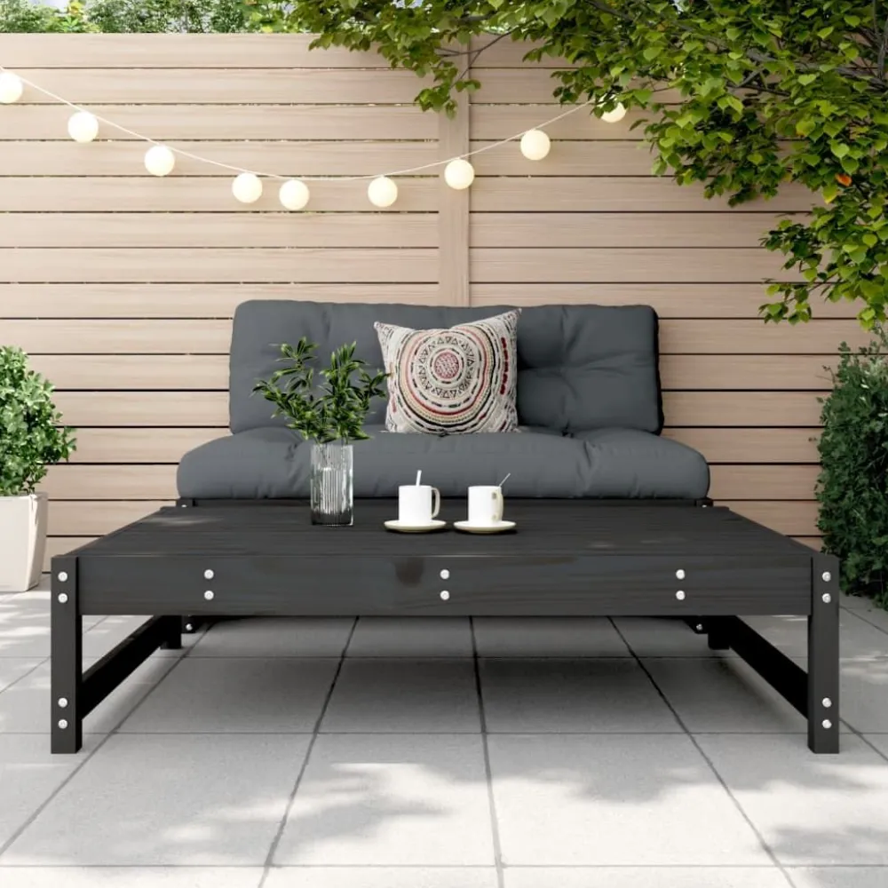 Sale FinePRICE Ulkorahi musta 120x80 cm, mänty