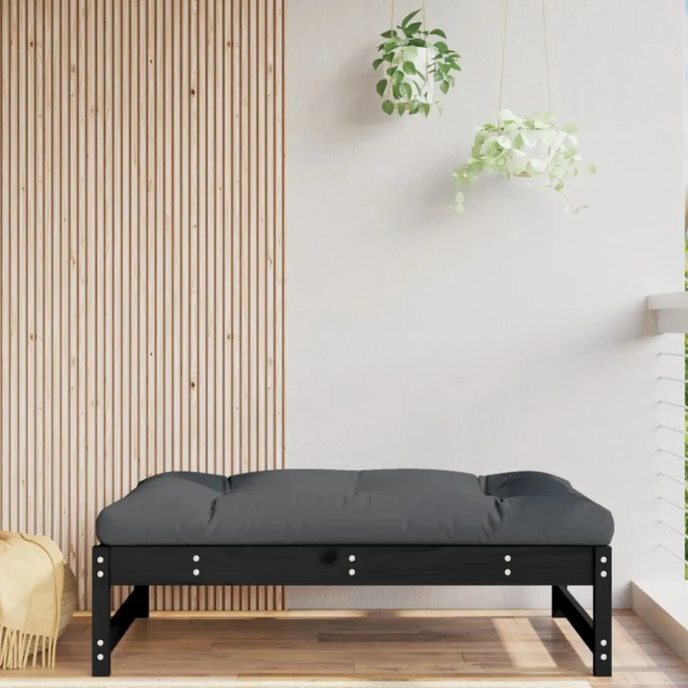 Sale FinePRICE Ulkorahi musta 120x80 cm, mänty