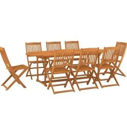 Clearance FinePRICE Ulkoruokailuryhmä, akaasiapuu, erilaisia sarjavaihtoehtoja