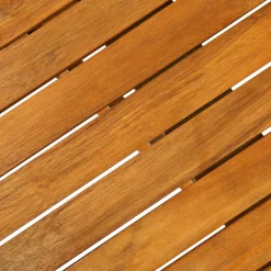Clearance FinePRICE Ulkoruokailuryhmä, akaasiapuu, erilaisia sarjavaihtoehtoja