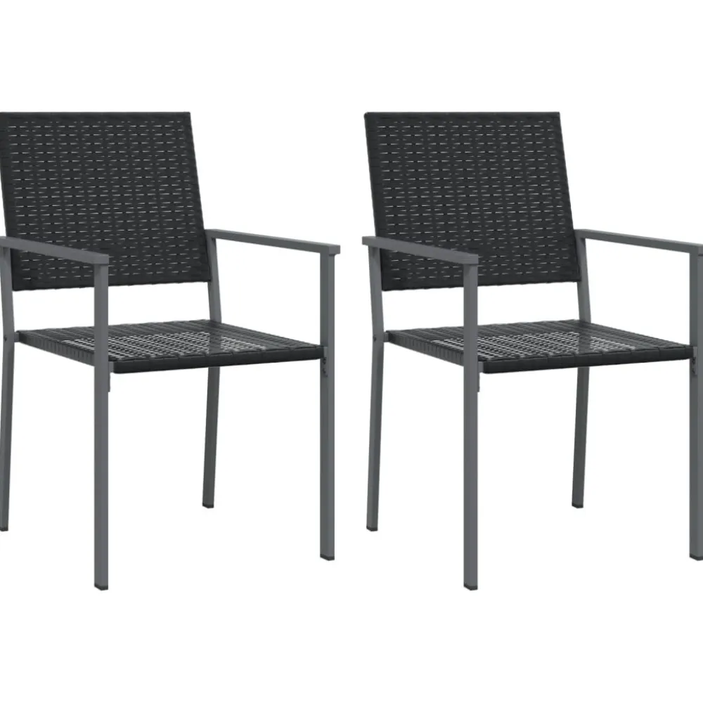 Clearance FinePRICE Ulkoruokailuryhmä polyrottinki ja teräs, 3-osainen