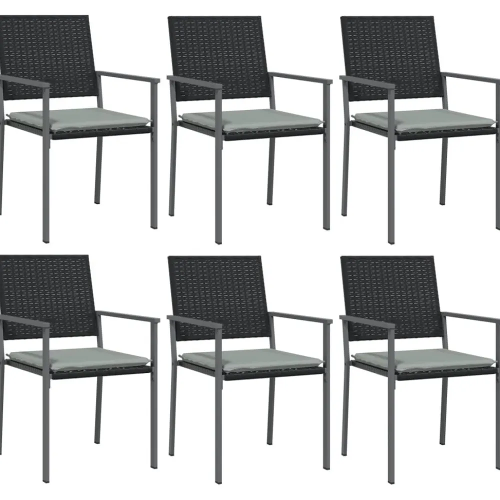 Clearance FinePRICE Ulkoruokailuryhmä polyrottinki ja teräs, 3-osainen