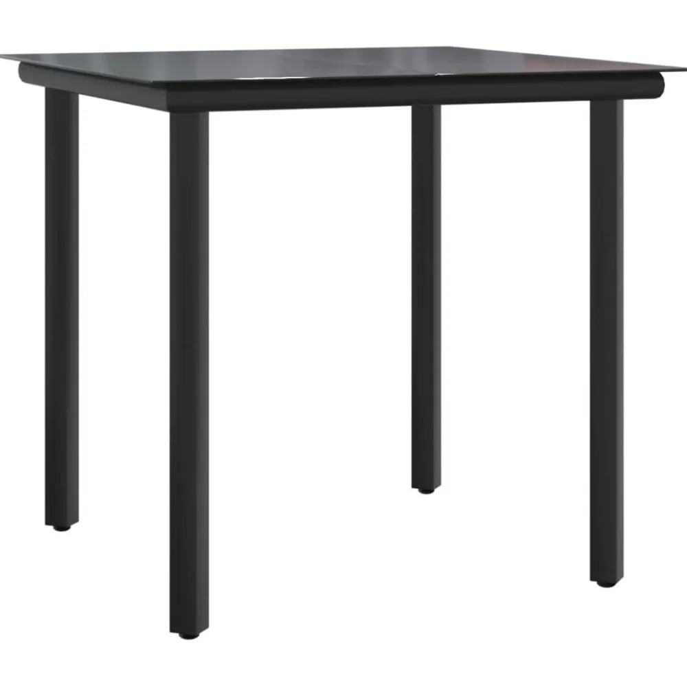 Clearance FinePRICE Ulkoruokailuryhmä polyrottinki ja teräs, 3-osainen
