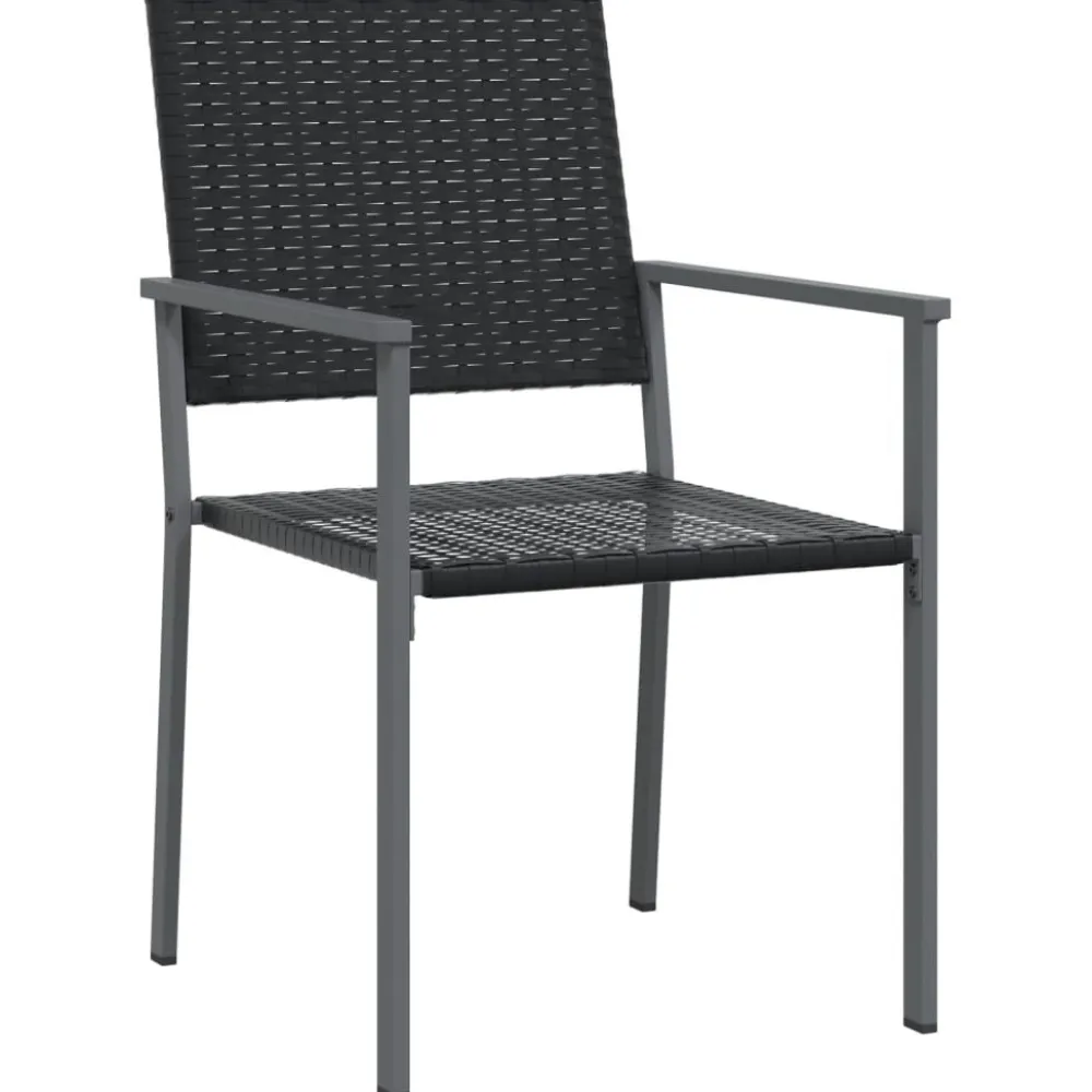 Clearance FinePRICE Ulkoruokailuryhmä polyrottinki ja teräs, 3-osainen