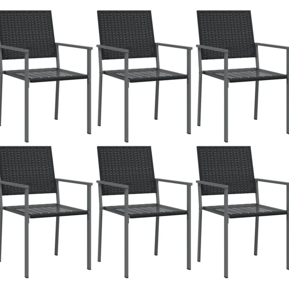 Clearance FinePRICE Ulkoruokailuryhmä polyrottinki ja teräs, 3-osainen