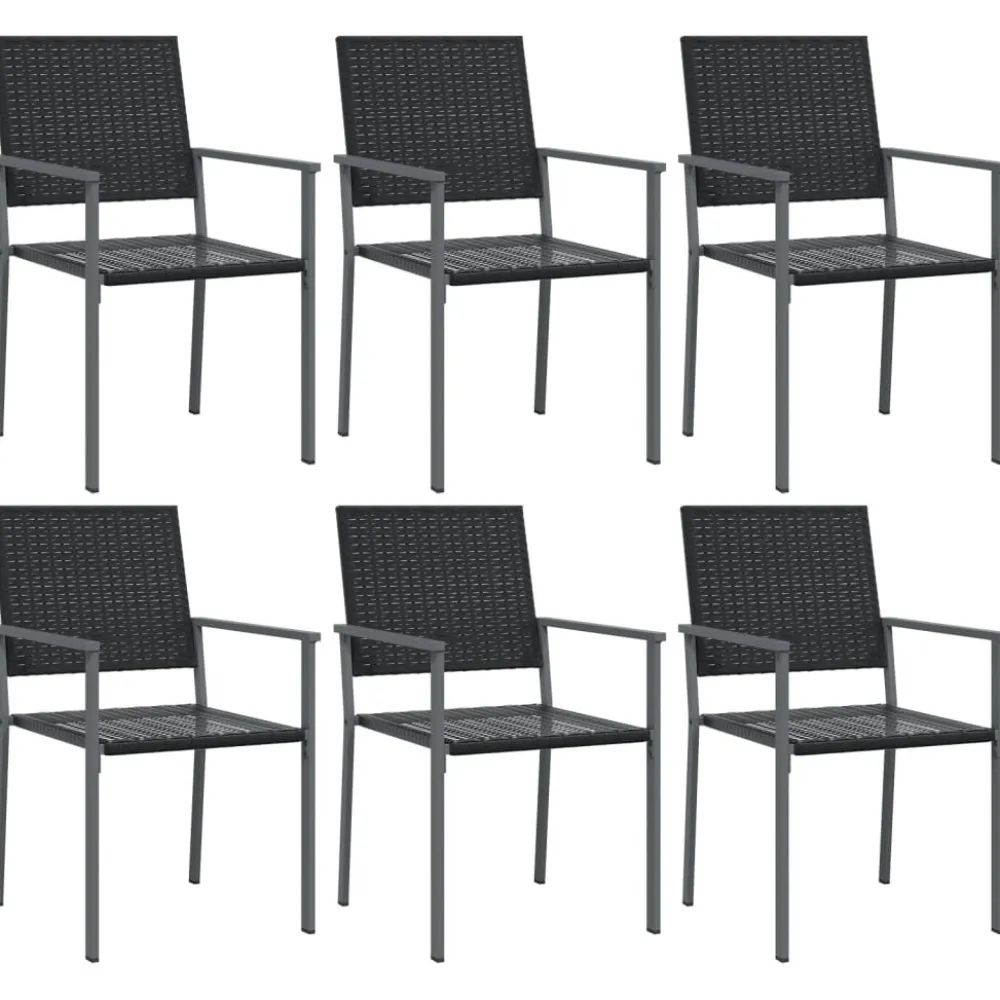 Clearance FinePRICE Ulkoruokailuryhmä polyrottinki ja teräs, 3-osainen