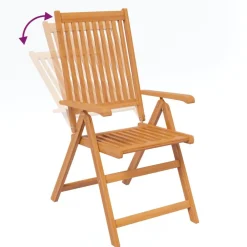 Clearance FinePRICE Ulkoruokailuryhmä soikea, akaasiapuu, 7 osaa