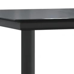 New FinePRICE Ulkoruokailuryhmä, teräs/lasi, musta PVC rottinki, 3 osaa