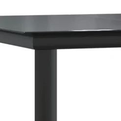 New FinePRICE Ulkoruokailuryhmä, teräs/lasi, musta PVC rottinki, 3 osaa