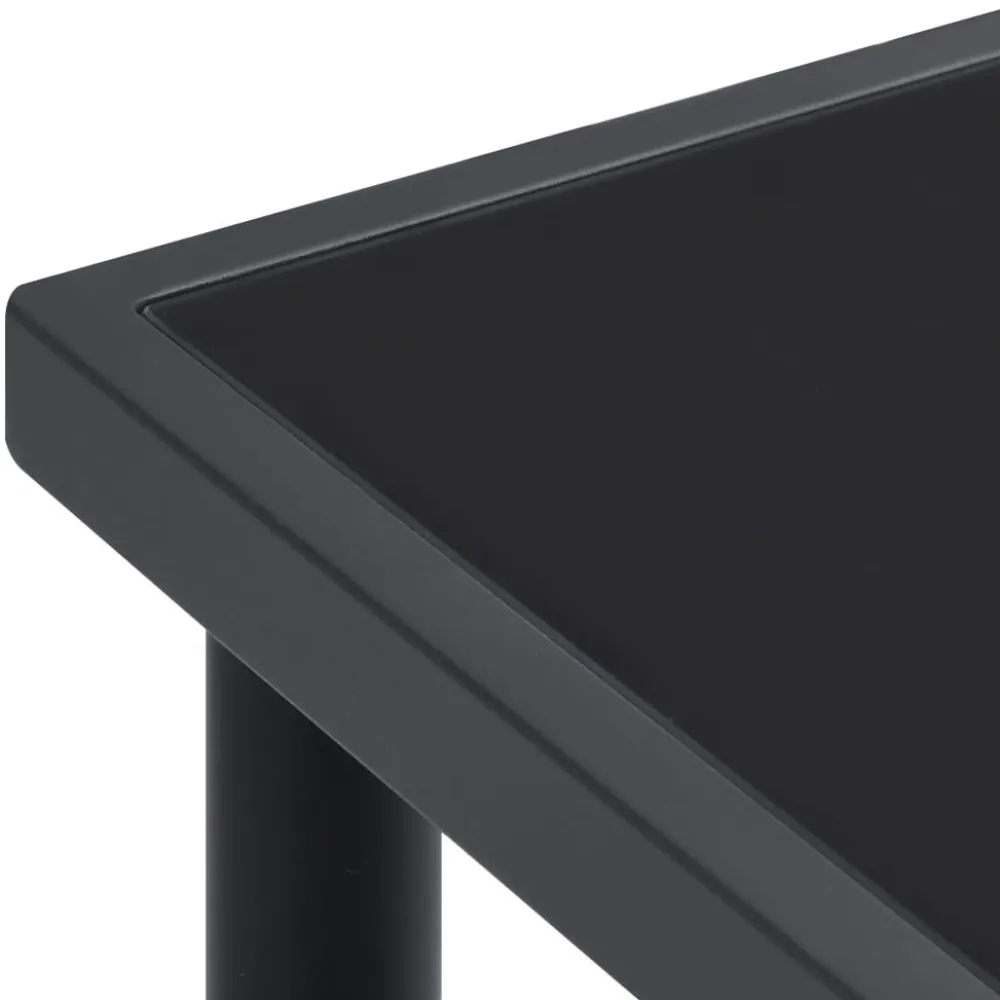 Outlet FinePRICE Ulkoruokapöytä antrasiitti 150x90x74 cm teräs