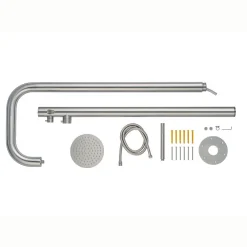 New Demerx Ulkosuihku Pure Extended, ruostumaton teräs
