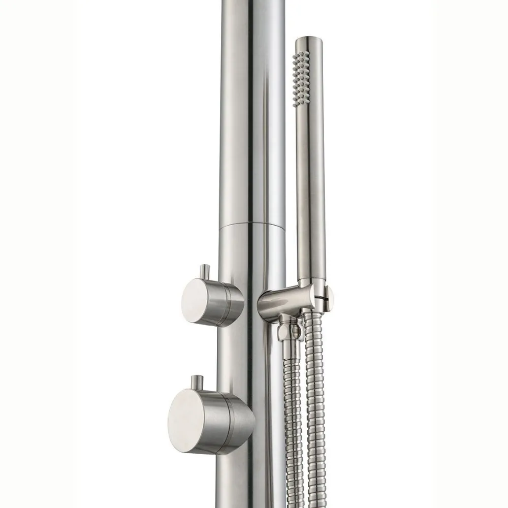 New Demerx Ulkosuihku Pure Extended, ruostumaton teräs