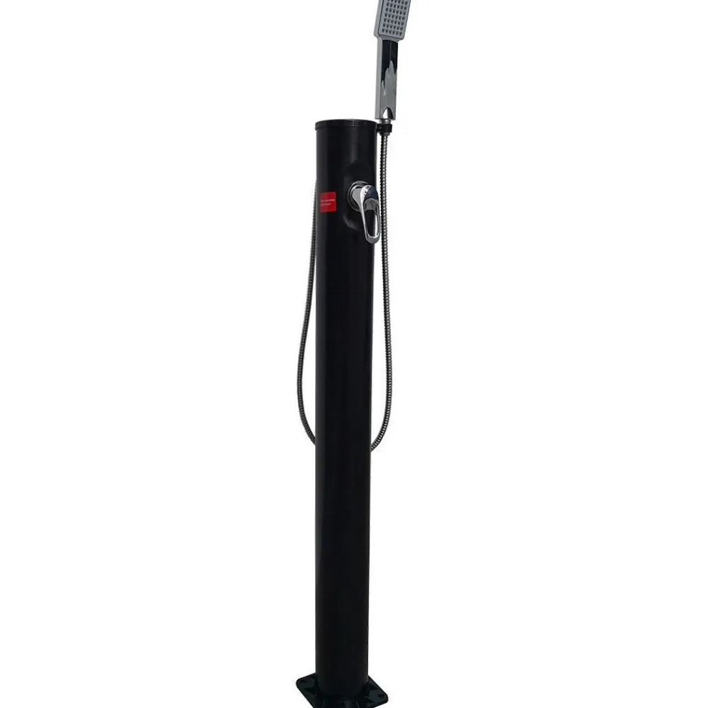 Best Demerx Ulkosuihku Sunny 10 Light, aurinkolämmitteinen, musta