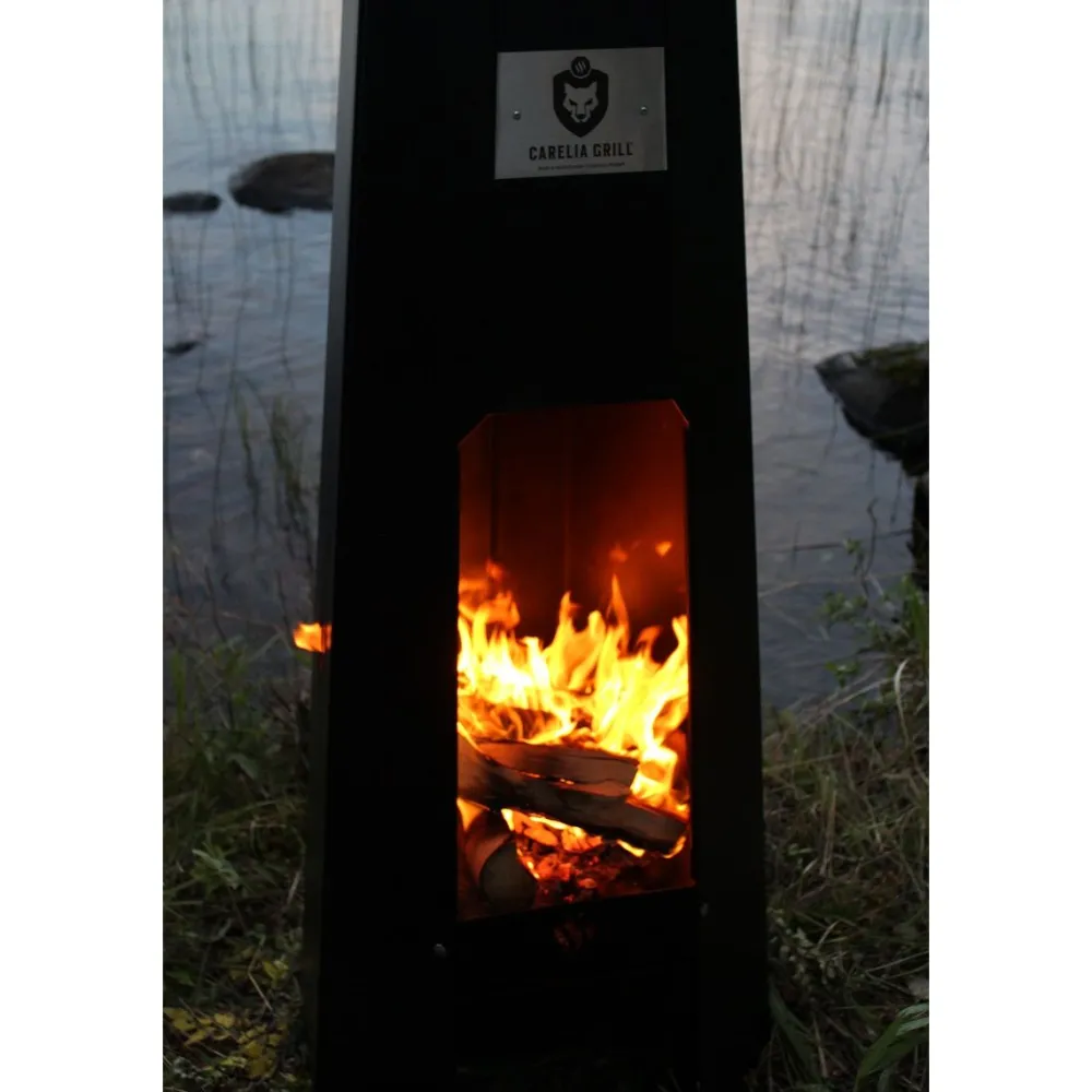 Outlet Carelia Grill Ulkotulisija ® A-Fire 1500x600x600 mm musta