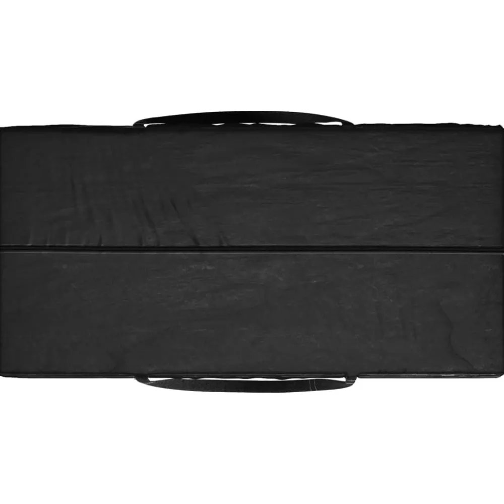 FinePRICE Ulkotyynyjen säilytyskassi musta 150x75x75 cm polyeteeni