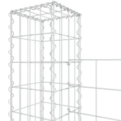 Sale FinePRICE U-muotoiset kivikorit 2 pylväällä rauta 140x20x150 cm