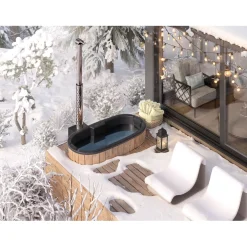 Best Baltresto Upotettava kylpytynnyri Tee-se-itse, 185x95cm, ovaali