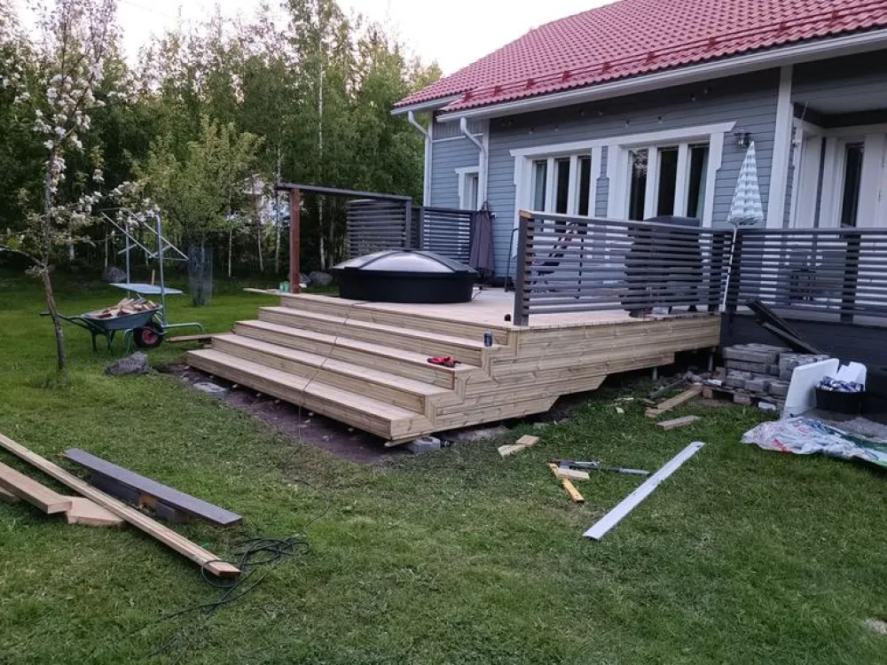 Hot PW-Spa Upotettava kylpytynnyri Terrace 6-8 hlöä eri värejä