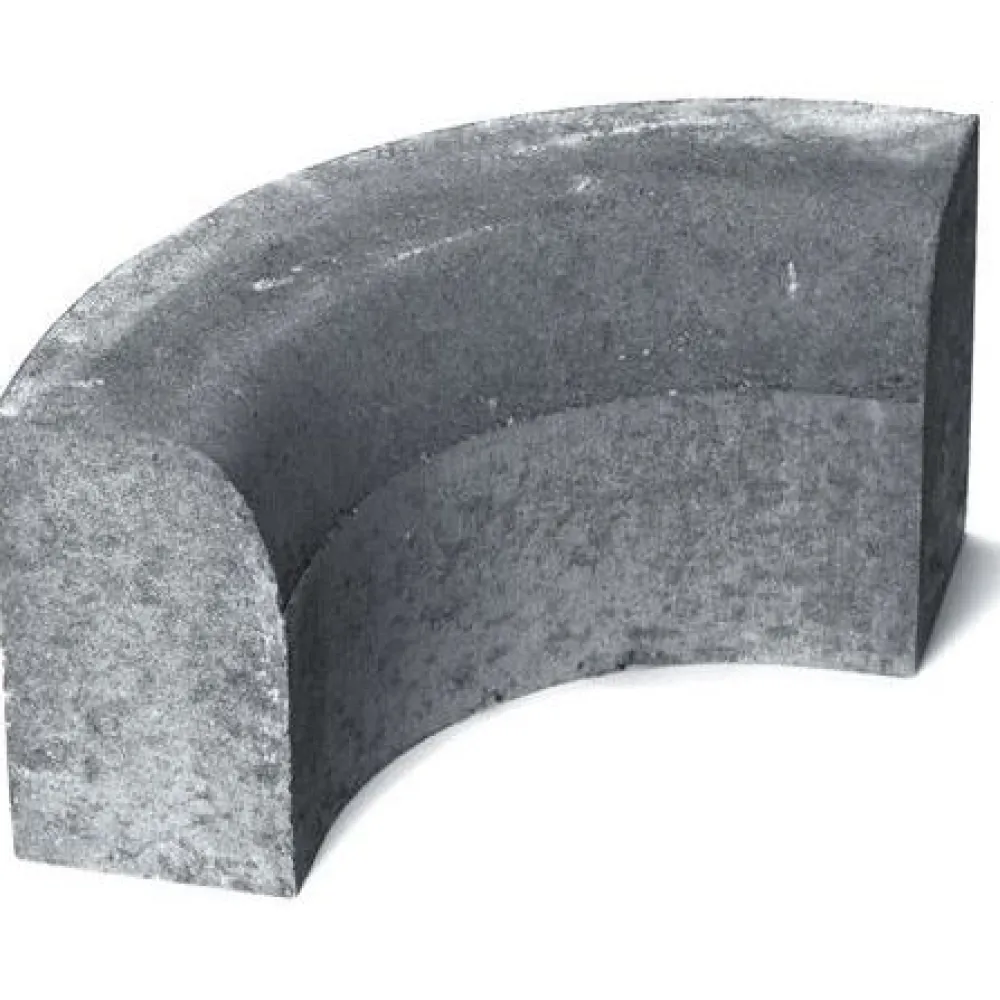 Discount Rudus Upotettava reunakivi H11 kulma R250 kovera 493x170x300 mm sileä harmaa